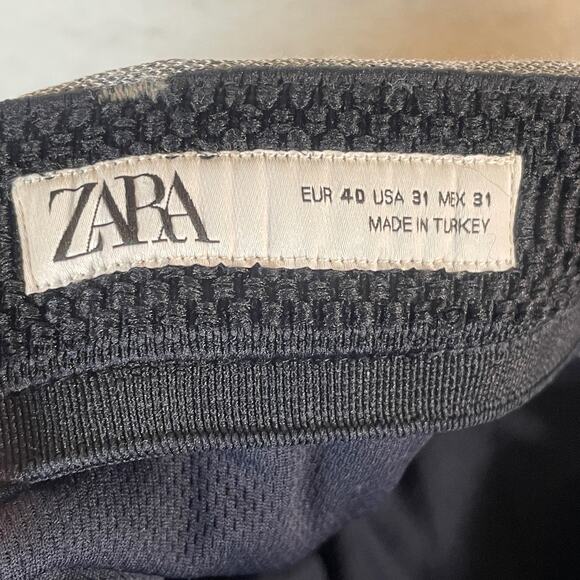 Zara Womens Size M 31 x 27 Heather Gray Dress Comfort Active Ankle Pants Stretch - Picture 6 of 10